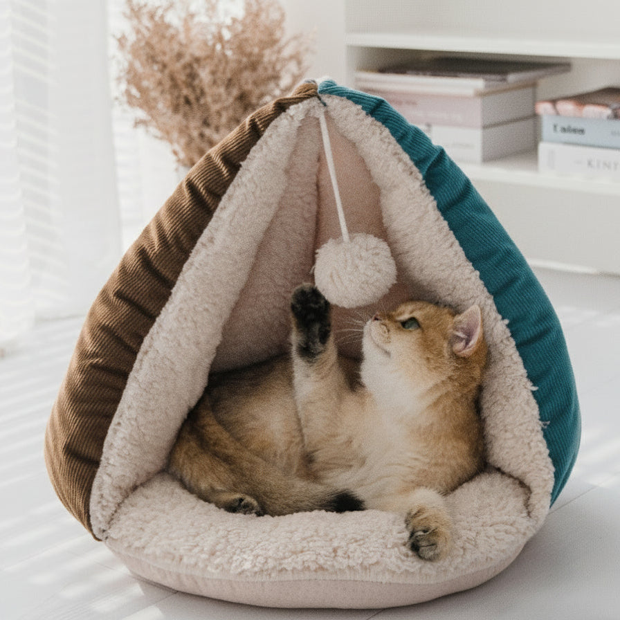 Purrfect Hideaway Tent for Shy or Sleepy Cats
